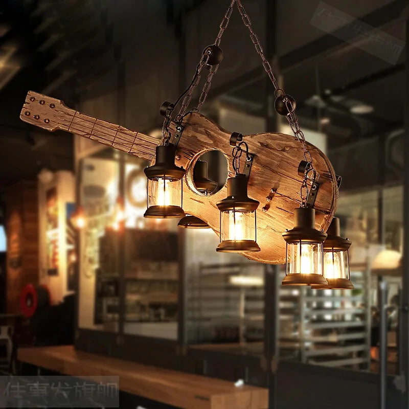 Luminaire rustique pour salle à manger, bar ou chalet