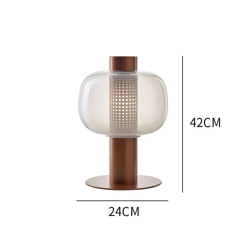 Brown-Transparent / US plug / Warm Light