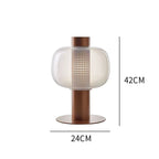 Brown-Transparent / US plug / Warm Light