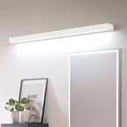 Applique murale LED réglette rectangulaire en aluminium brossé