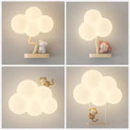 Applique murale nuage, cœur ou ballon LED, chambre d'enfant