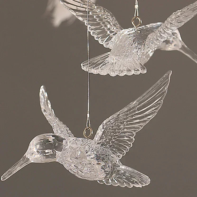 Lustre en plumes d'autruche dès Ø 55 cm, 1 à 6 ampoules fournies