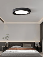 Plafonnier LED double anneau en métal, Ø 40 ou 50 cm, trois coloris