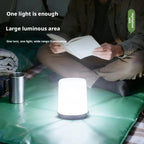 Lampe portable à piles pour camping, anse métal et diffuseur opalin