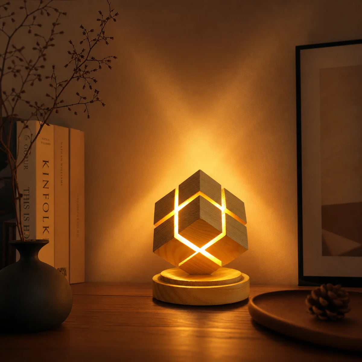 Une veilleuse déco pour chambre, bureau ou étagère