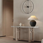 Lampe à poser en céramique mate style japonais, abat-jour conique