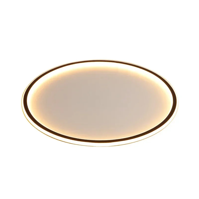 Plafonnier LED anneau fin noir, blanc ou doré, du Ø 20 au Ø 80 cm