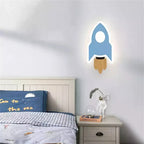 Applique murale fusée, étoile ou lune LED pour chambre d'enfant