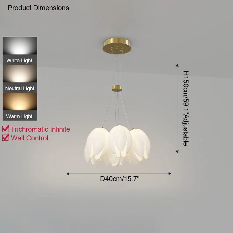 7 lights D40cm / White light 6000K