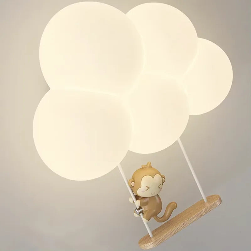 Applique murale nuage, cœur ou ballon LED, chambre d'enfant