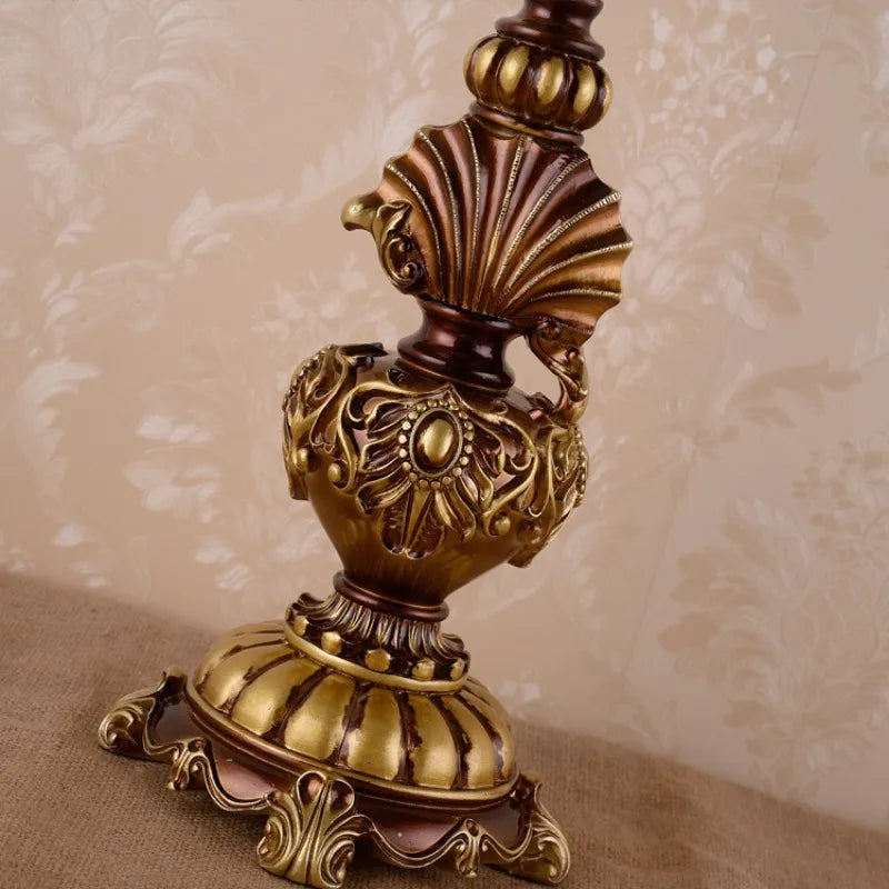Lampe de chevet baroque 55 cm, ampoule LED fournie et télécommande
