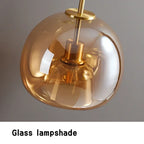 Plafonnier globe en verre fumé ou cognac, Ø 20 ou 25 cm, E27