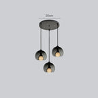 3 heads round / Clear Glass