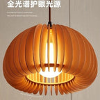 Lampadaire arc rétro à abat-jour citrouille orange et tablette