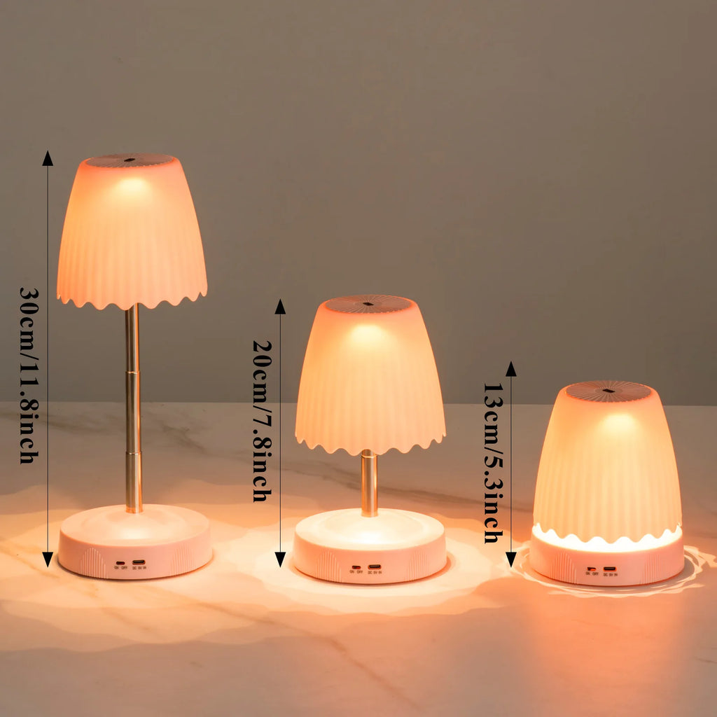 Lampe de table sans fil à hauteur réglable et commande gestuelle