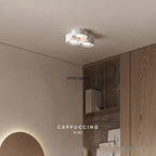 Plafonnier spot cylindrique effet bois ou marbre, 1 à 3 têtes GX53