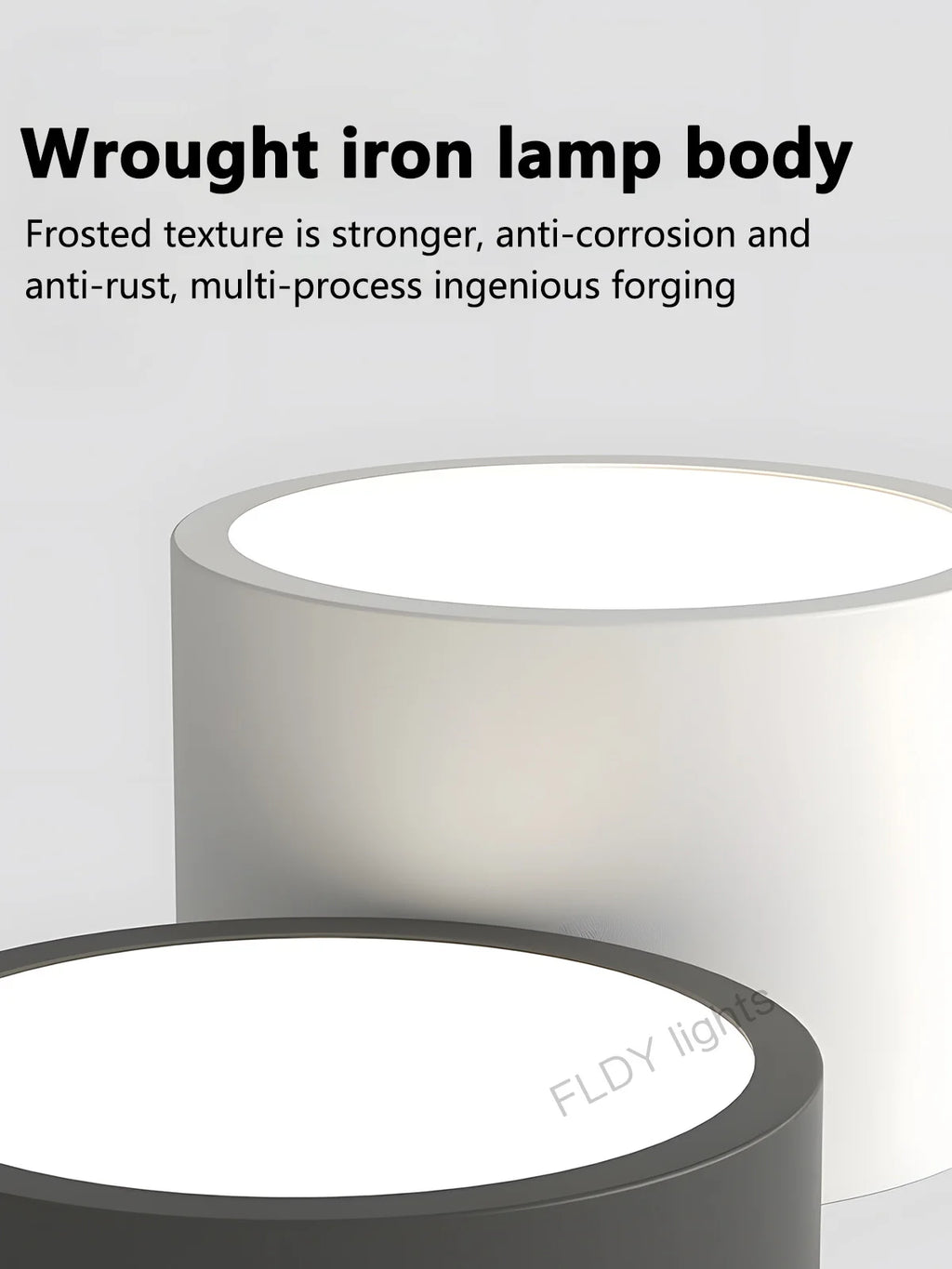 Plafonnier LED à cylindres gris anthracite et blanc, 2 à 7 lumières