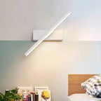 Applique murale LED à barre pivotante sur 330°, noire ou blanche