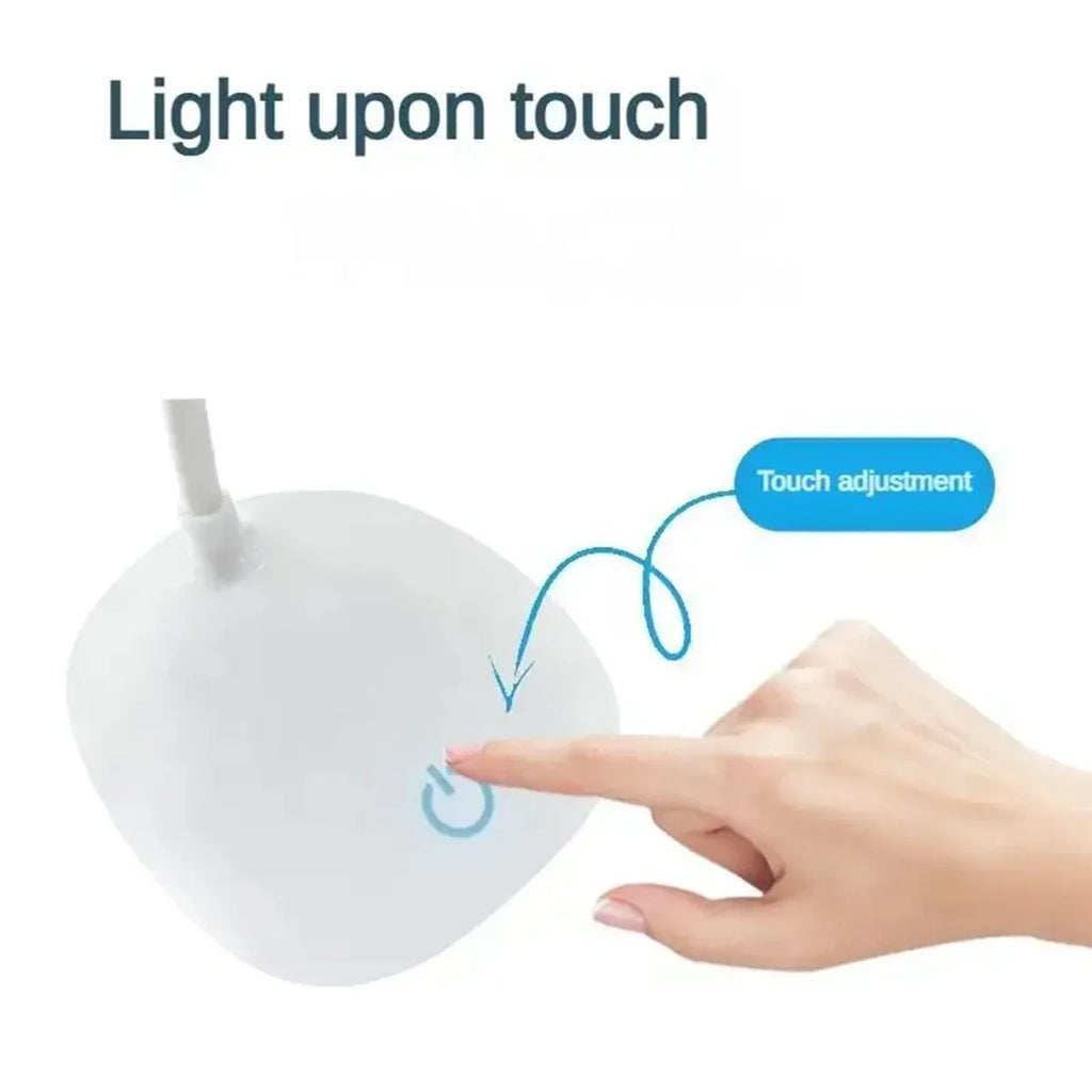 Lampe de bureau LED flexible sans fil, sur socle ou à pince