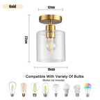 Gold-NO Bulb 1PC