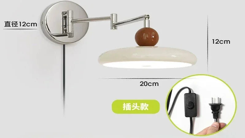 Cream white-Plug in / tricolor light