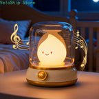 Lampe veilleuse flamme LED rechargeable, effet bougie et minuterie