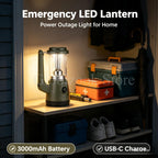 Lanterne portable LED rechargeable, lumière chaude ou froide