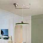 Suspension déportée à disque LED de 40 cm et bras pivotant, 6 coloris