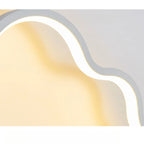 Applique murale nuage souriant LED ultra-plate, chambre d'enfant