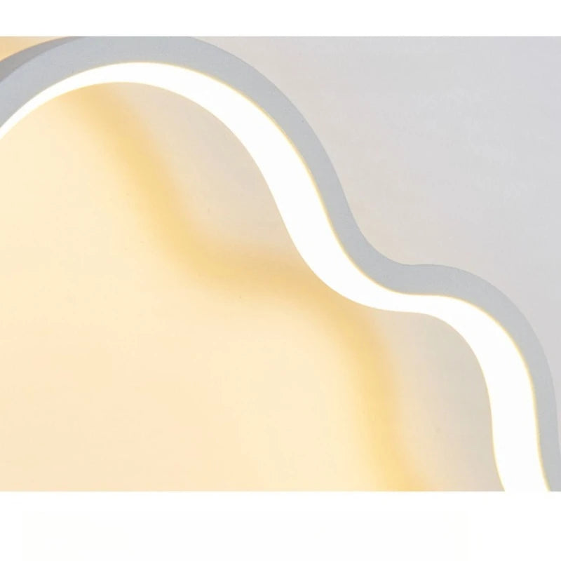 Applique murale nuage souriant LED ultra-plate, chambre d'enfant