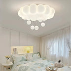 Suspension nuage LED pour chambre d'enfant, étoiles ou boules