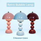 Lampe champignon rétro à pied en sphères, sans fil et tactile