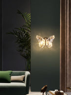 Applique murale papillon effet cristal LED, chambre ou salon