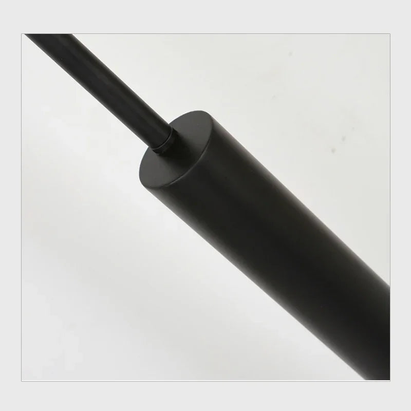 Lampadaire noir mat à deux disques de lumière, fer forgé 160 cm