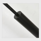 Lampadaire noir mat à deux disques de lumière, fer forgé 160 cm