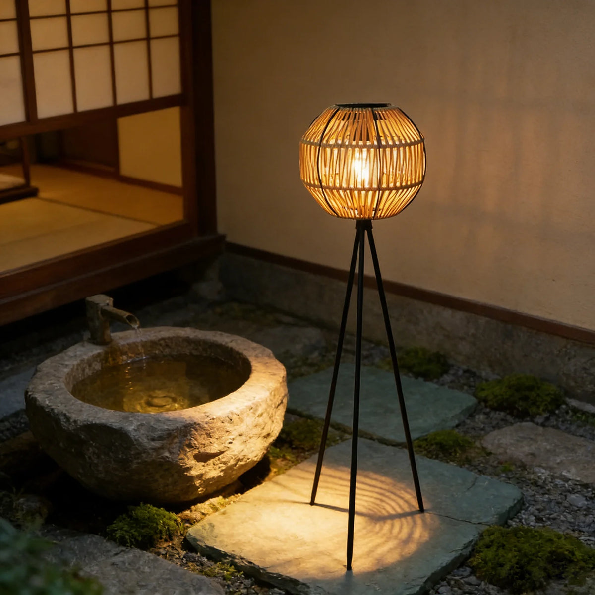 Une lanterne sur pied pour jardin et balcon