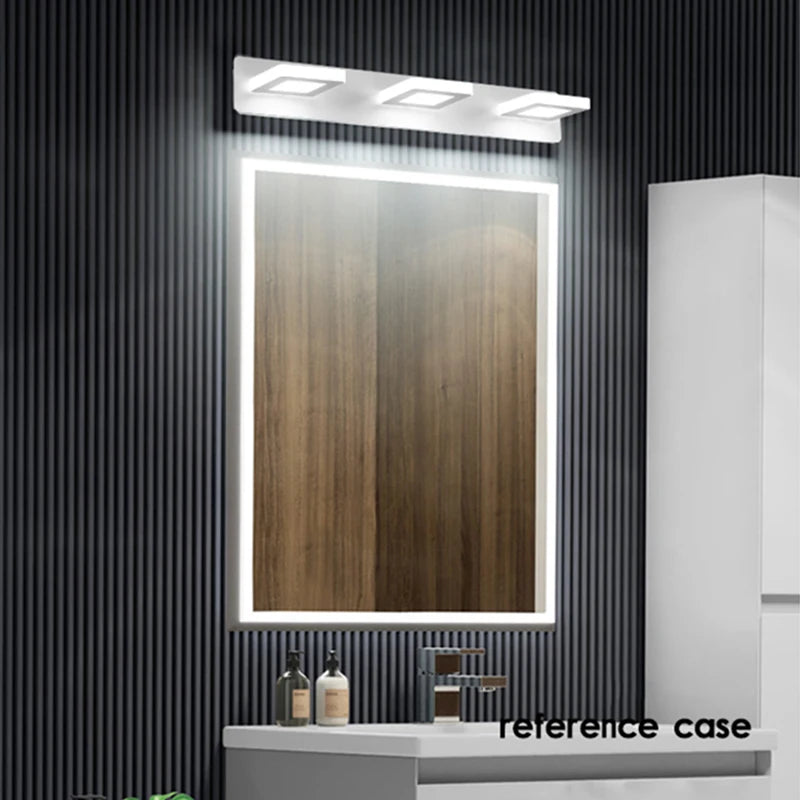Applique murale LED blanche, de 1 à 5 têtes rondes ou carrées