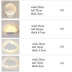 Applique murale nuage souriant LED ultra-plate, chambre d'enfant