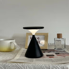 Lampe portable sans fil en forme de sablier, aluminium, 16 cm