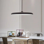Suspension LED disque plat Ø 25 ou 40 cm, noir, vert, gris ou blanc