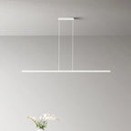 Suspension LED barre extra-fine 2,5 cm, 80 à 120 cm, noire ou blanche