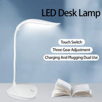 Lampe de bureau LED flexible sans fil, sur socle ou à pince