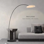 Lampadaire arc à abat-jour nuage, LED 24 ou 36 W, noir ou blanc
