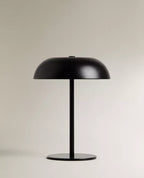 Lampe de table sans fil à chapeau dôme, cinq finitions laquées