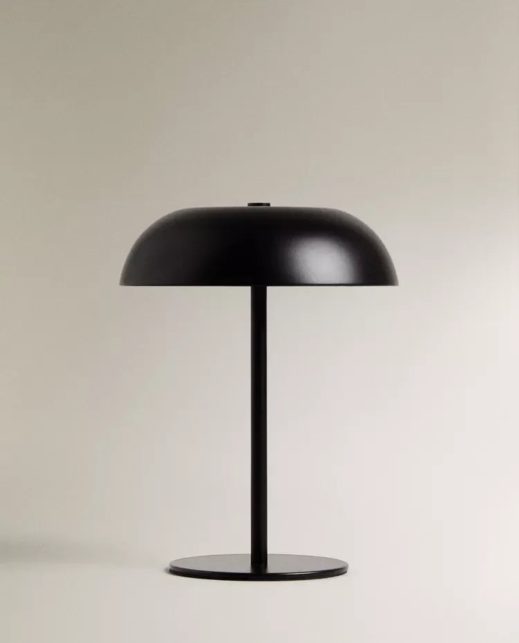 Lampe de table sans fil à chapeau dôme, cinq finitions laquées
