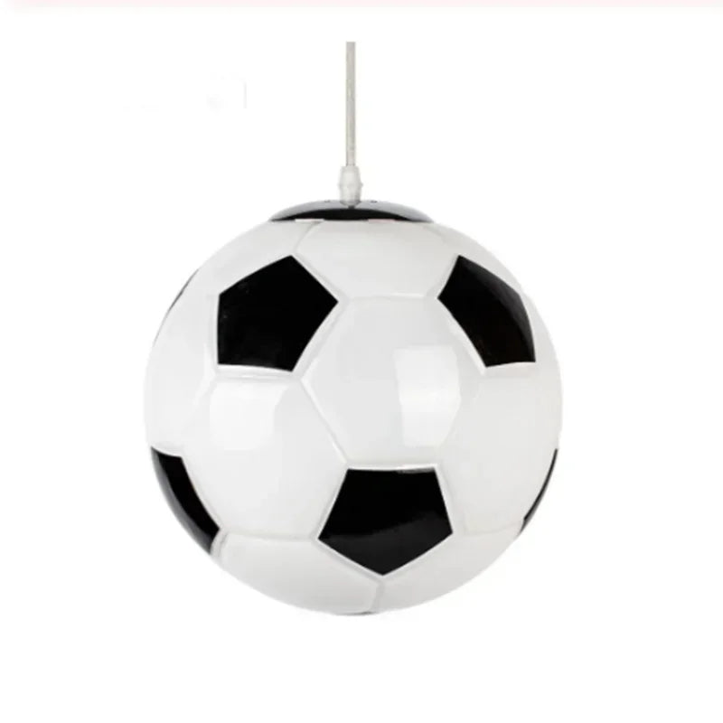 Suspension ballon de foot ou de basket en verre, chambre d'enfant