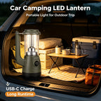 Lanterne portable LED rechargeable, lumière chaude ou froide
