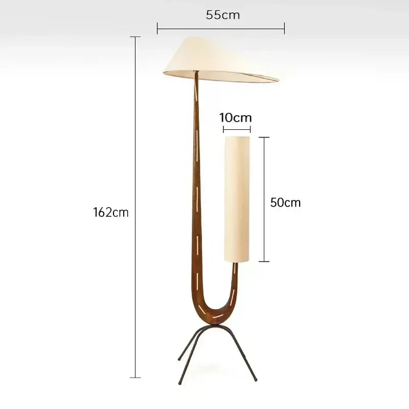 A  walnut / EU Plug / warm lamp