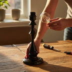 Pied de lampe E27 en métal noir, doré ou bois, 12 tailles