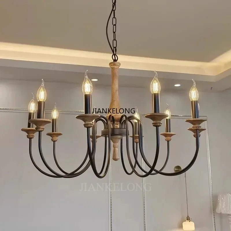 Un chandelier champêtre pour salle à manger et salon